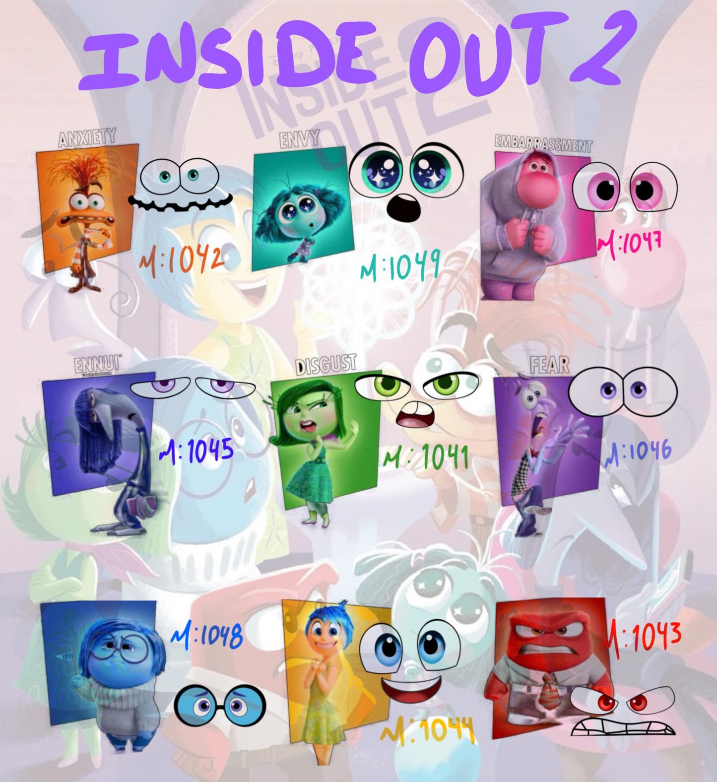 Inside Out 2 Mix 21 pares
