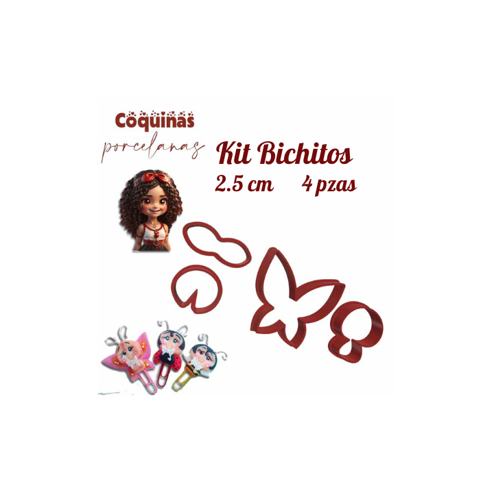 Kit Mini Bichitos. 2,5 centímetros