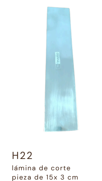 H22 Lamina de Corte Acero Inoxidable Grande
