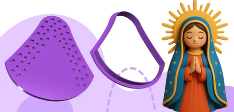 Velo y Resplandor para Virgen (#2787)