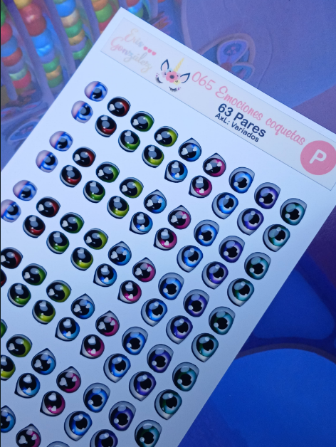 Carterita Ojitos Emociones Coquetas