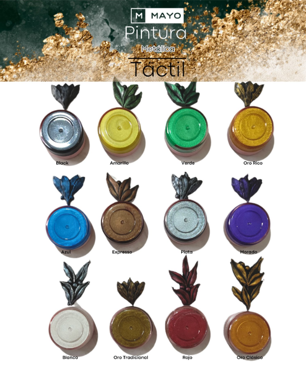 Patina Metalica Gama 1 Mayo 12 Colores