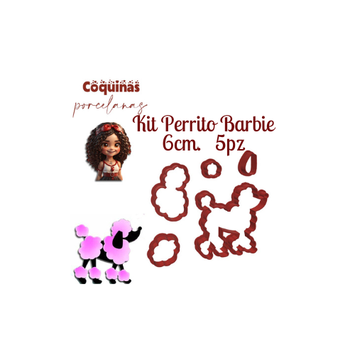 Kit Perrito Barbie 5pz