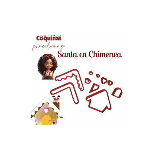 Santa en Chimenea