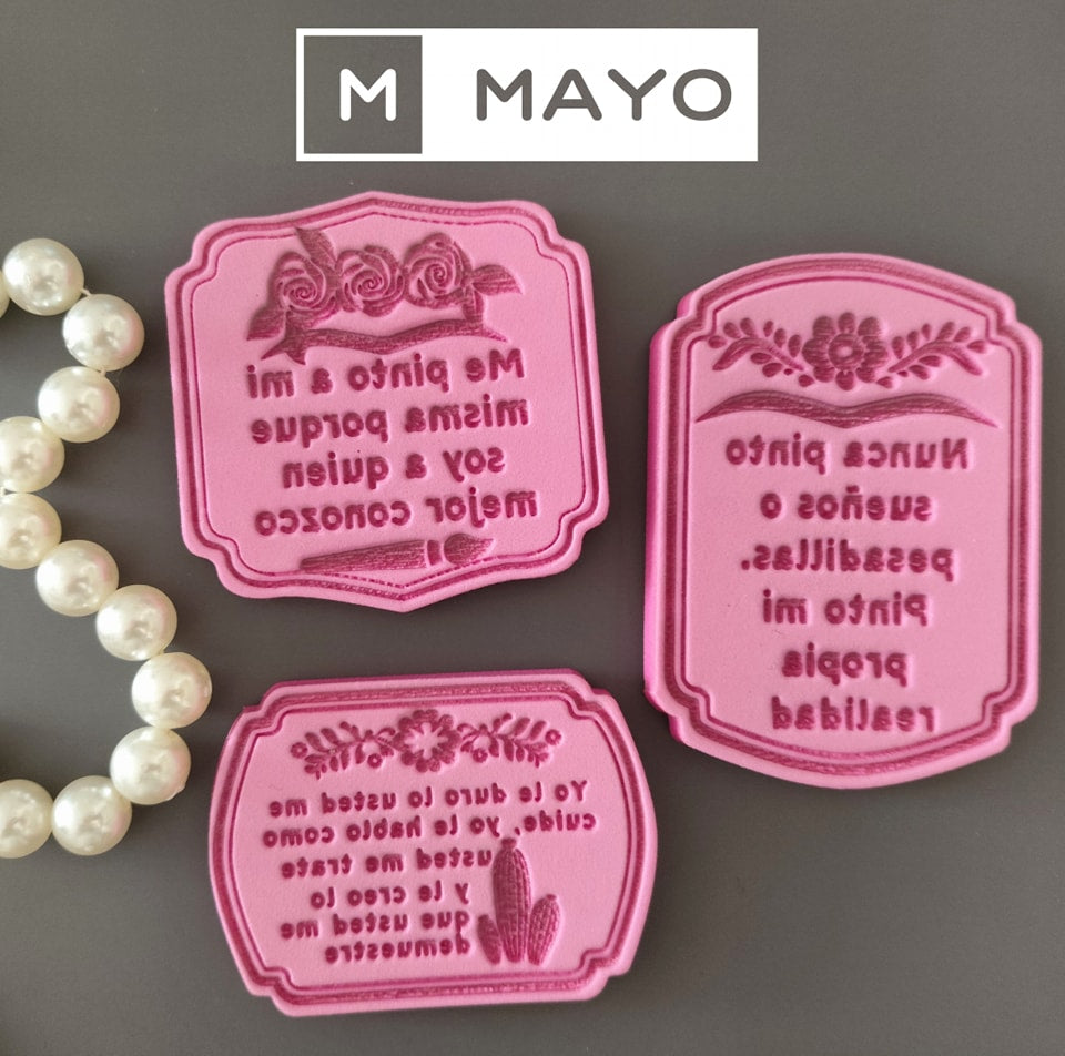 Sello Frase Frida Me Pinto a mi Misma