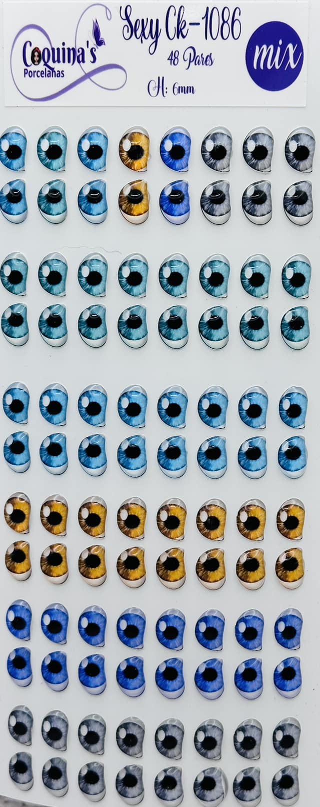 Sexy 1086 48 Pares 6mm