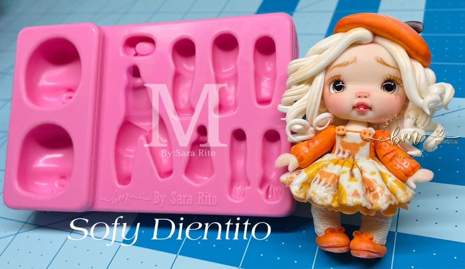 Coleccion Aurora 5 Moldes by Baby Moñitos Sara Rito