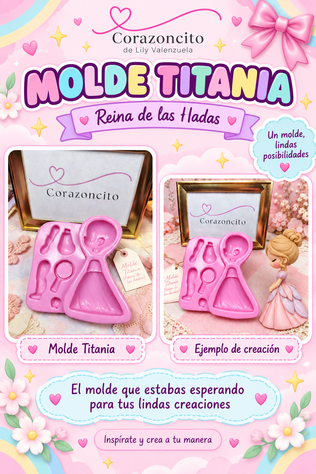 Molde Titania (Reina de las Hadas) By Corazoncito