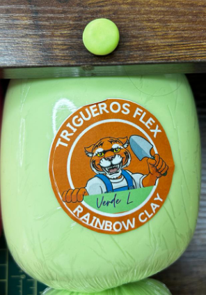 Pasta Flexible Color Verde Leo 500 gr (1 lb)