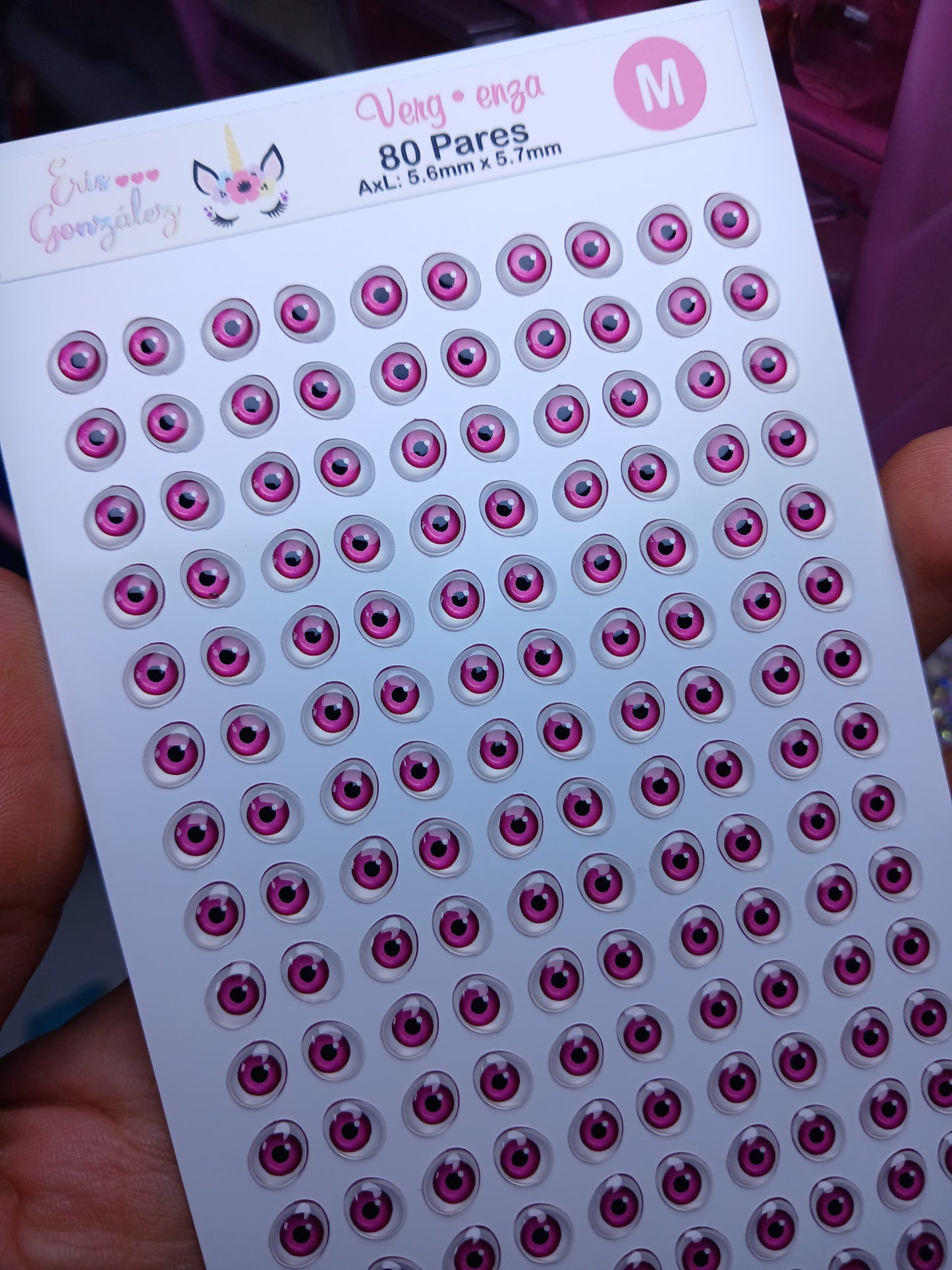 Carterita de Ojitos Verguenza