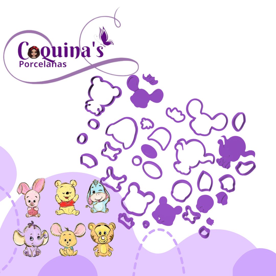 Kit Winnie the Pooh y Amigos  (1315) 6 Kits