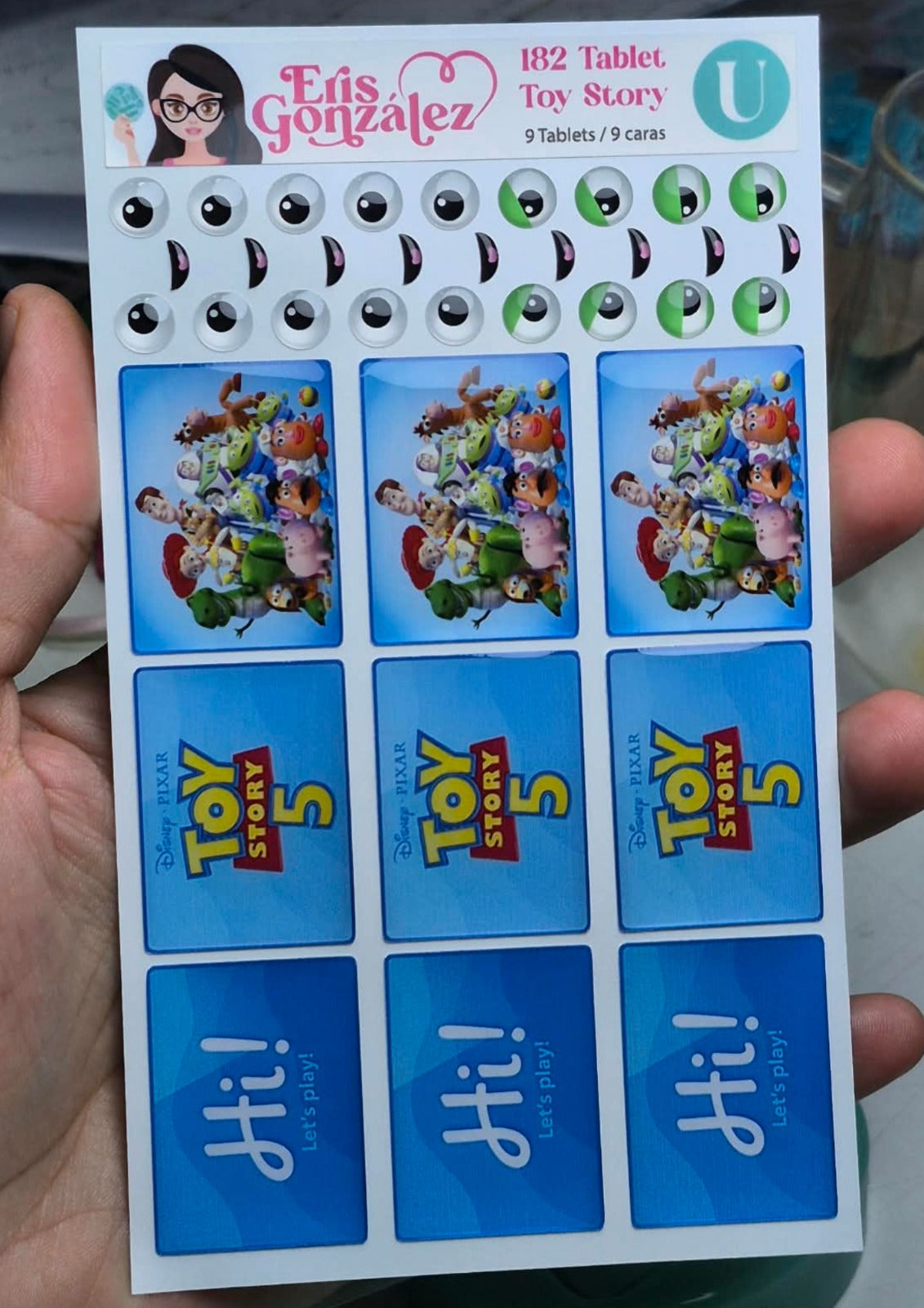 Carteritas Ojitos Coleccion Princesas y Toy Story