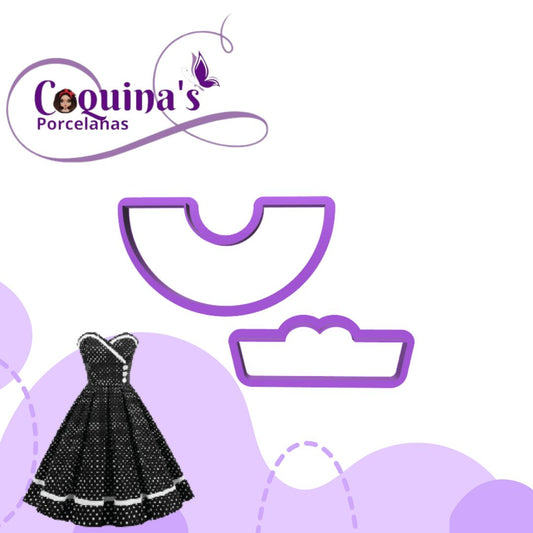 Vestidito 2 piezas (2064) by Coquina's