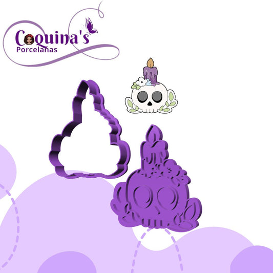 Calaverita y Vela (#2485)  6cm