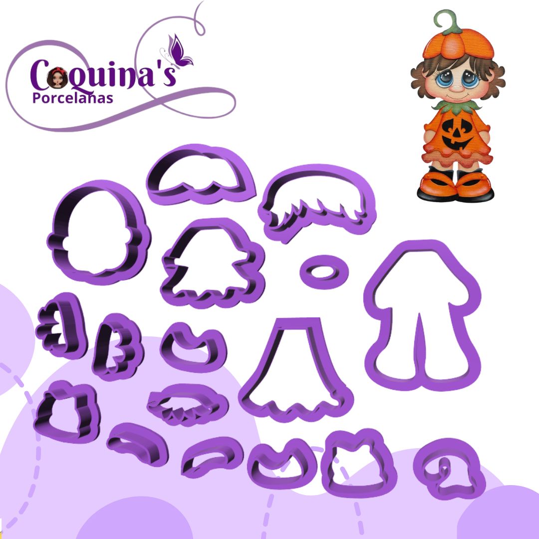 Calabacita de Halloween (#3632) 8 cm