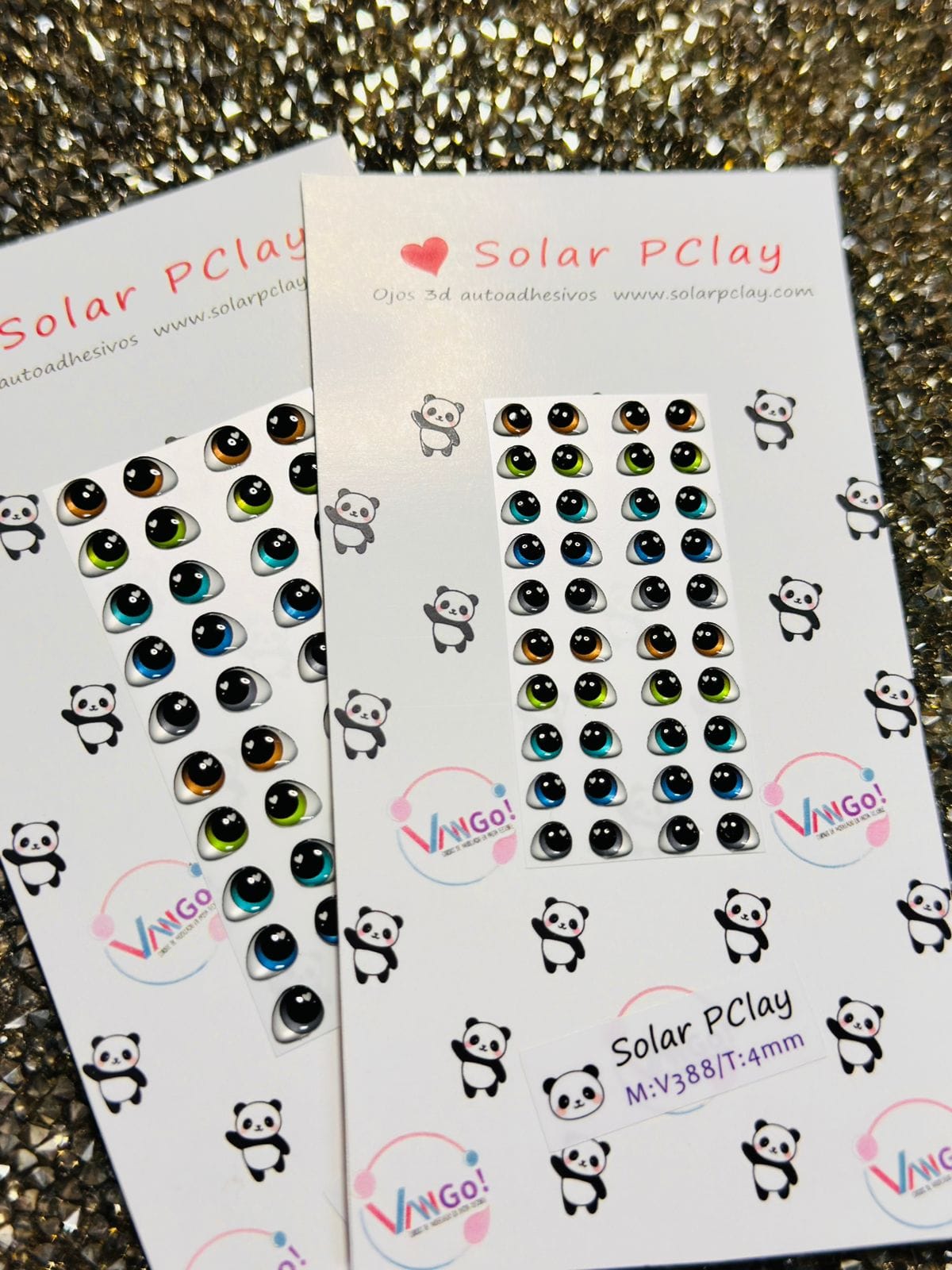 Coleccion Ojitos 3D "Con Amor" ~~Preventa~~