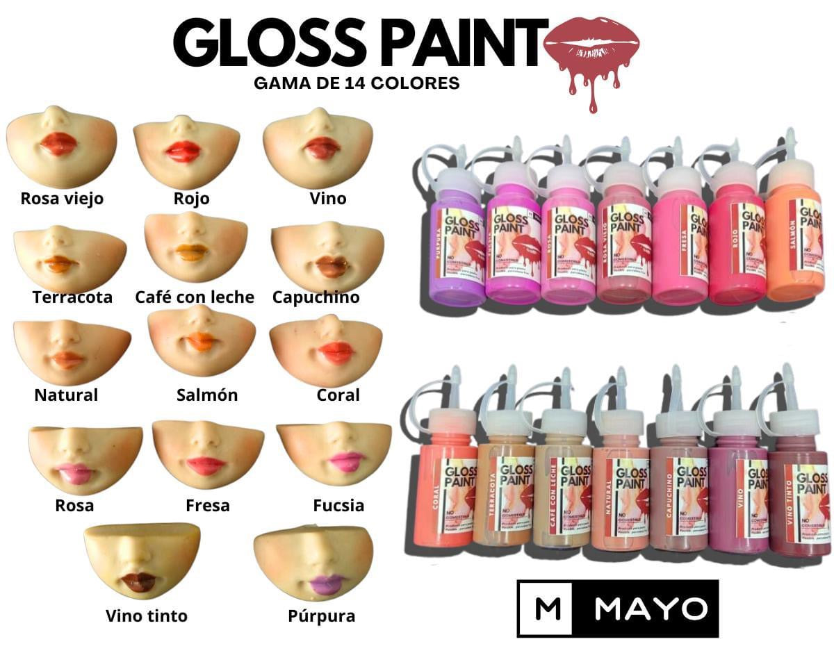 Gama # 1 Gloss Paint 7 Colores