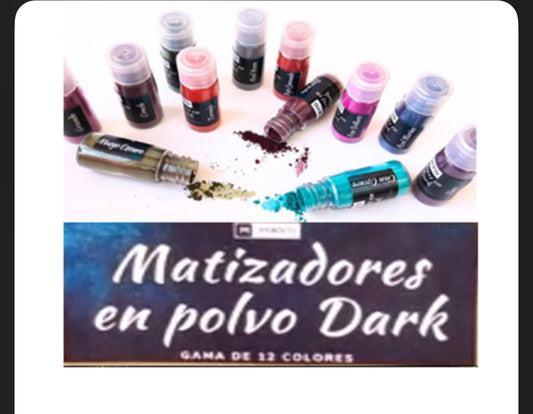 Matizadores Mate en Polvo Dark 12 colores