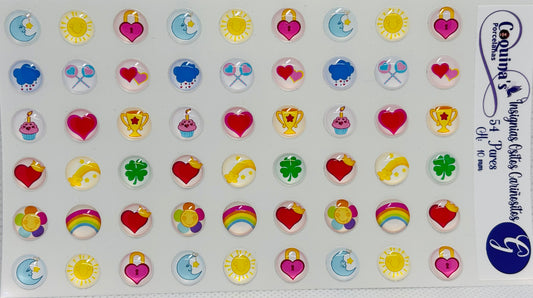 Insignias Ositos Cariñositos 54 unidades 10mm
