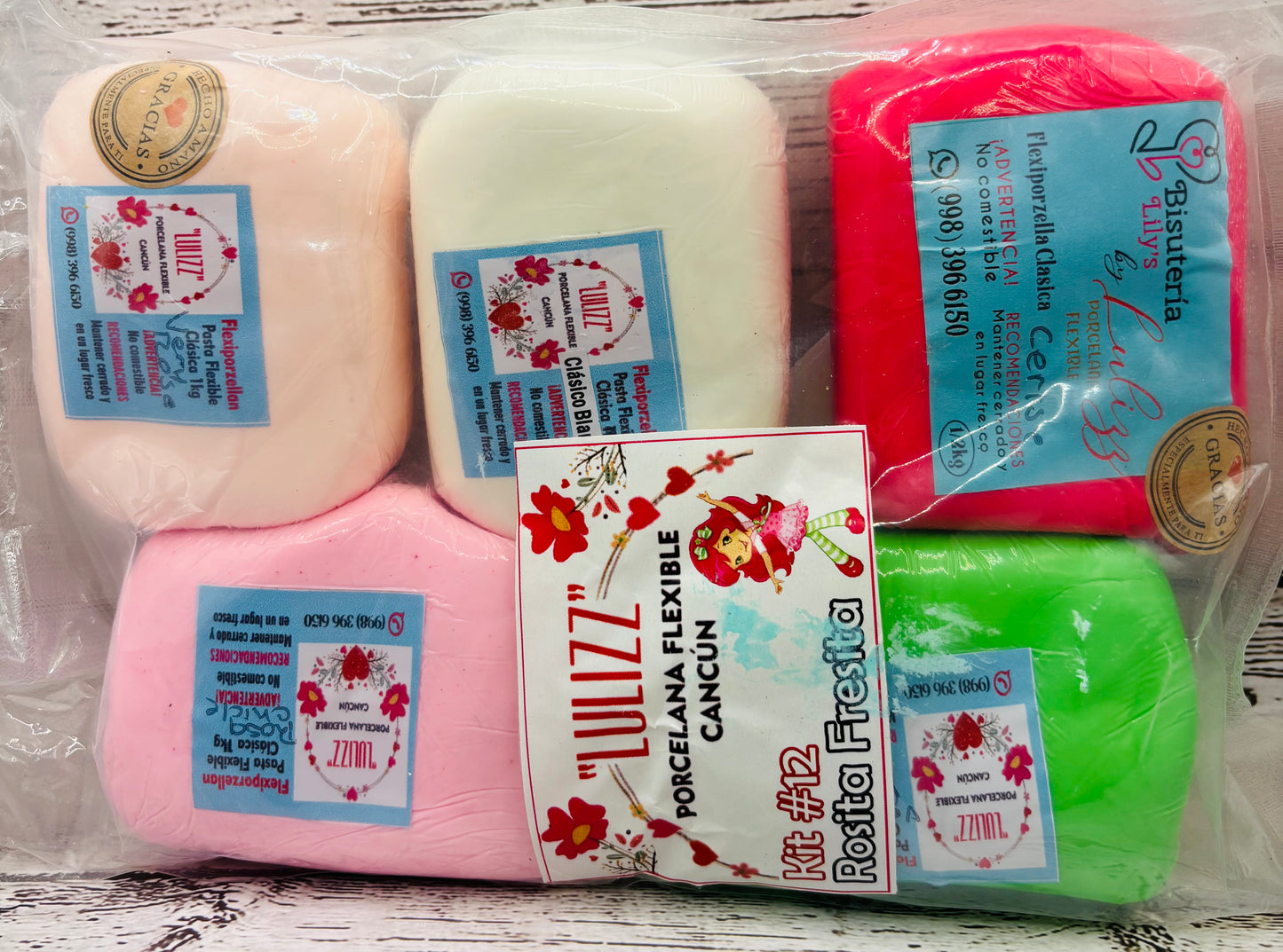Luliz Porcelana Kit Rosita Fresita  5 ct/200 gr