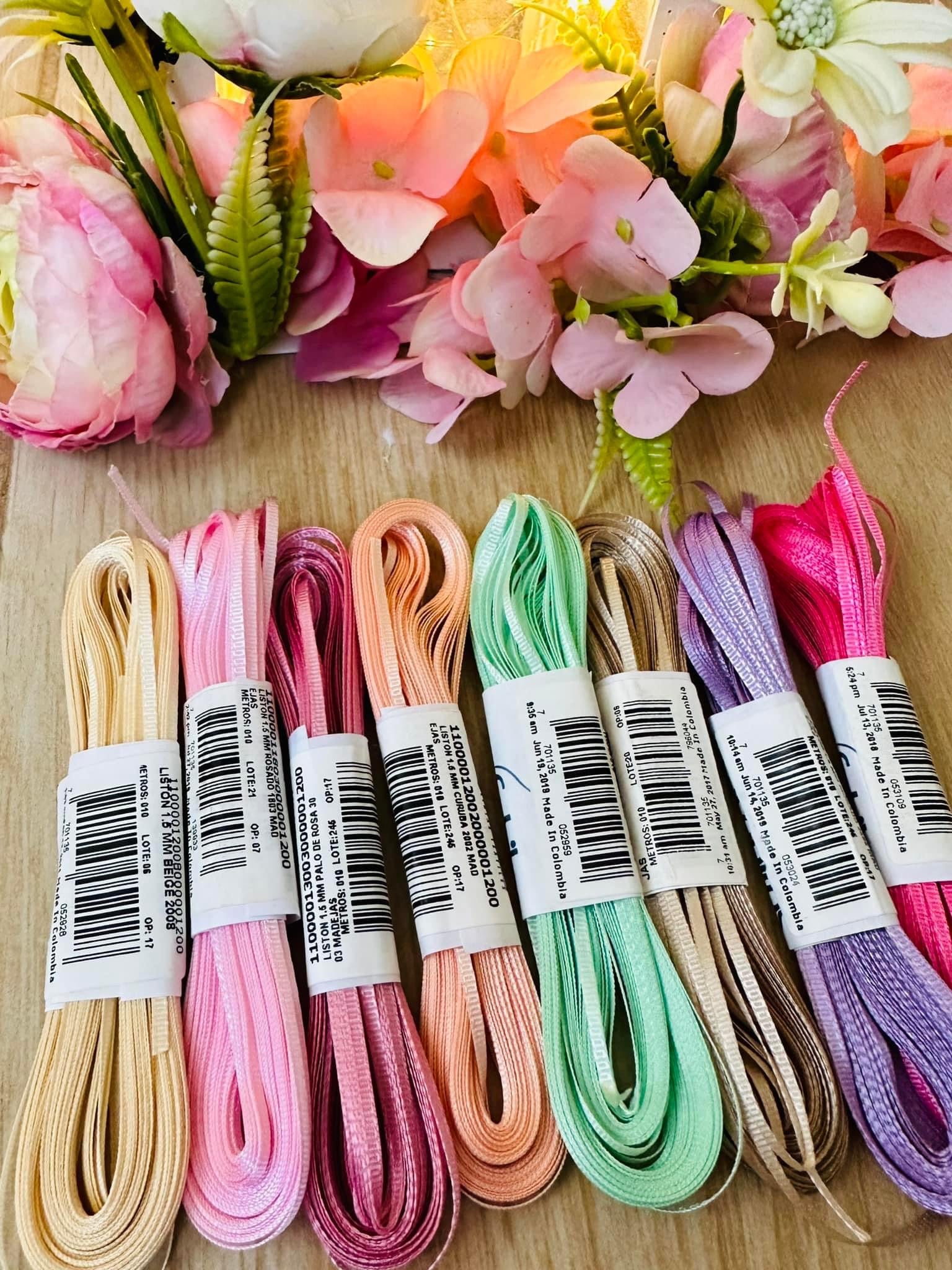 Liston Rosa Baby 1.5mm 10 metros – Coquina's Clay Art Supplies