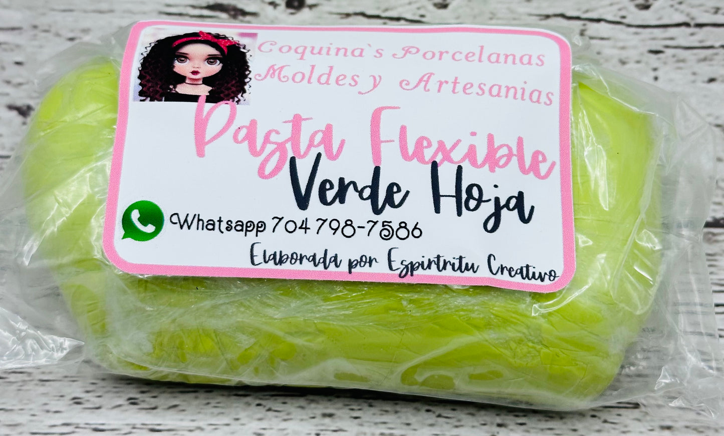 Pasta Flexible EC verde Hoja 250 gr