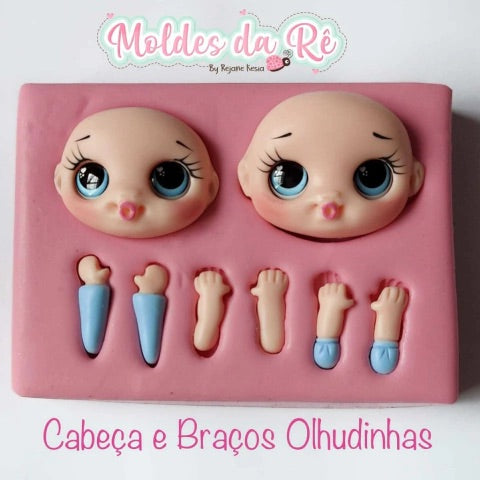 Cabeça e Braços olhudinhas