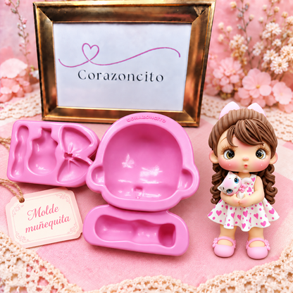 Molde Muñequita by Corazoncito
