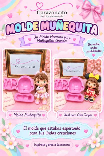 Molde Muñequita by Corazoncito