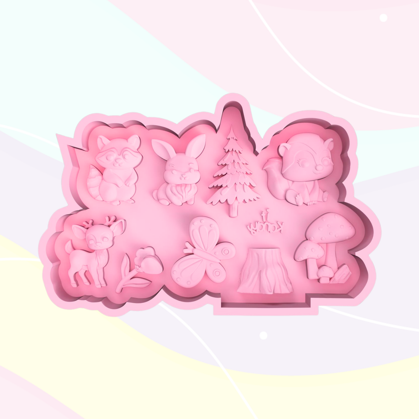 Molde Animalitos del Bosque by It Kandy