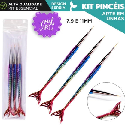 Kit Pinceles Sirena 3 ct (Brasileños)