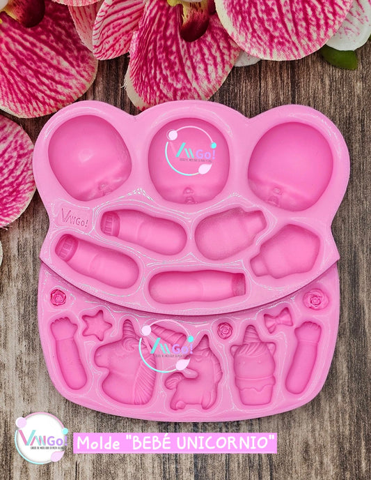 Molde Bebe Unicornio  by Vango ~~~PRE SALE~~~