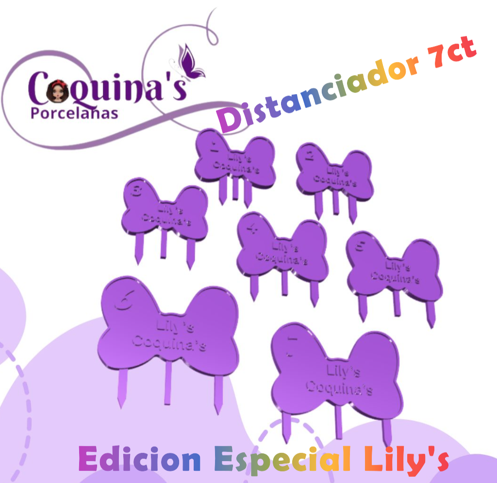 Distanciador de Ojitos Edicion Especial Lily's 7 pz