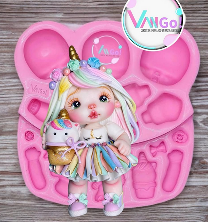 Molde Bebe Unicornio  by Vango ~~~PRE SALE~~~
