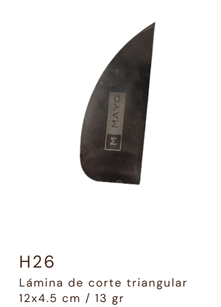 H27 Lamina de Corte Triangular 12x4.5 cm