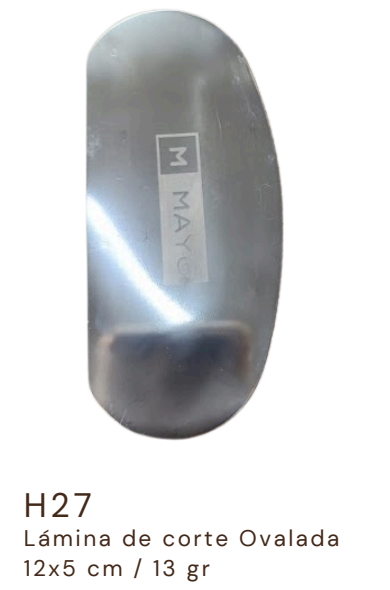 H27 Lamina de Corte Ovalada 12x5 cm