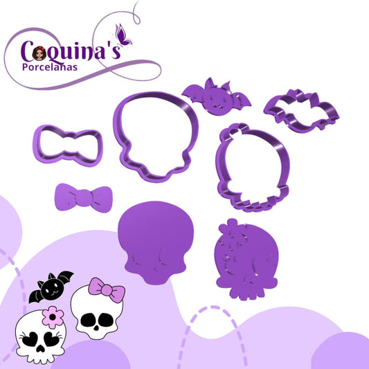 Kit Calaveritas Halloween 5cm