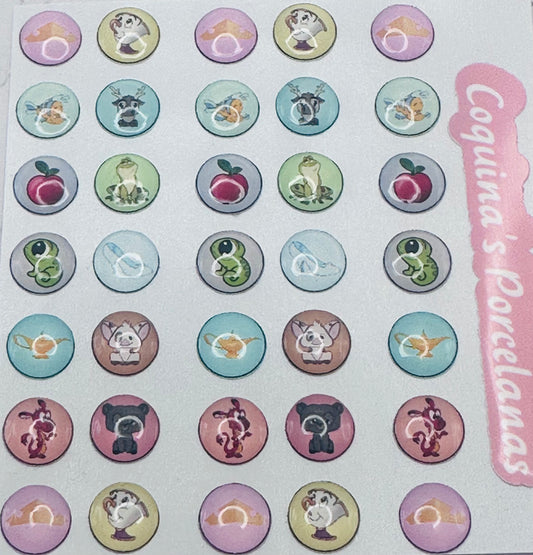 Complementos Princesas 10mm 35pz