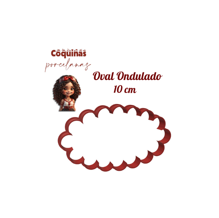 Ovalado Ondulado 10 cm