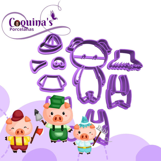 Kit 3 Cochinitos Tiernos