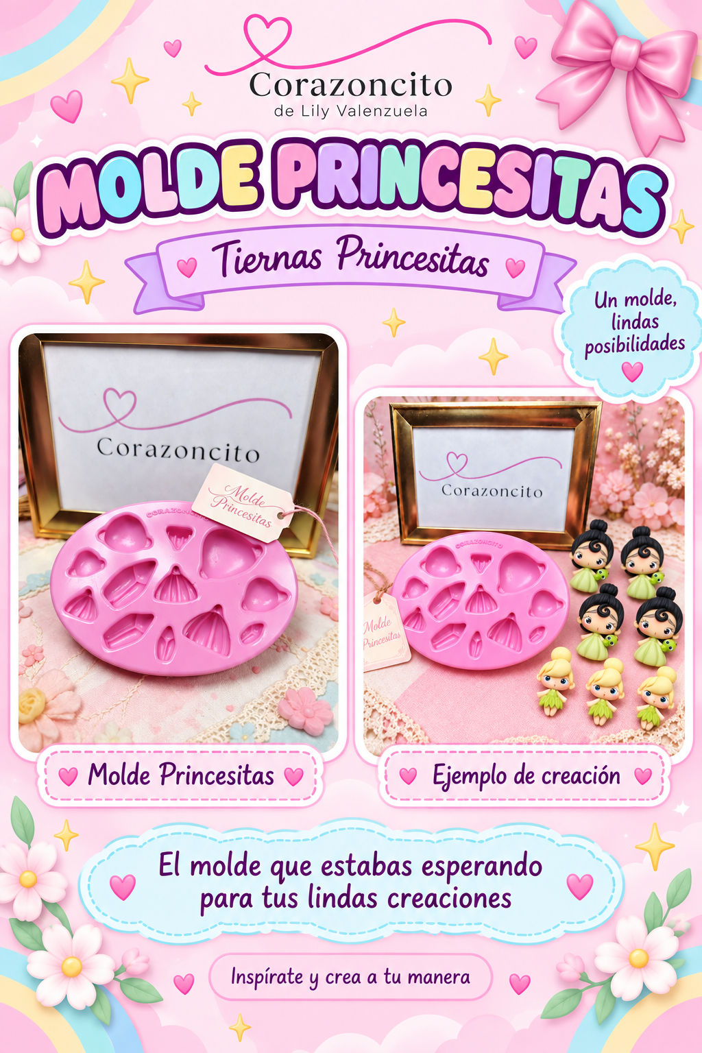 Molde Princesitas by Corazoncito