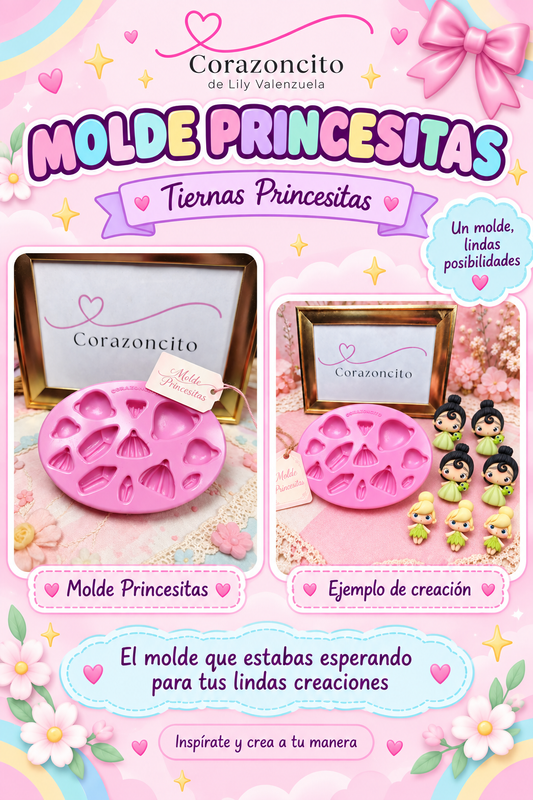 Molde Princesitas by Corazoncito
