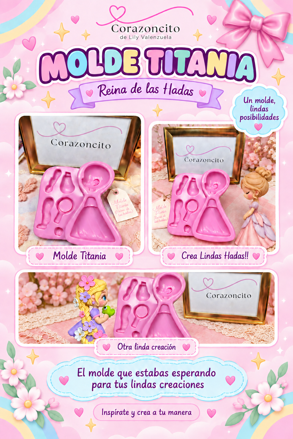 Molde Titania (Reina de las Hadas) By Corazoncito